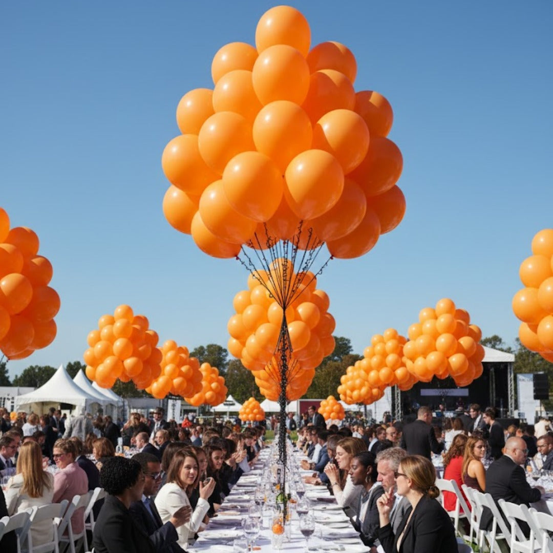 Balloon in a Can Orange Latex Balloons (Pack of 20)