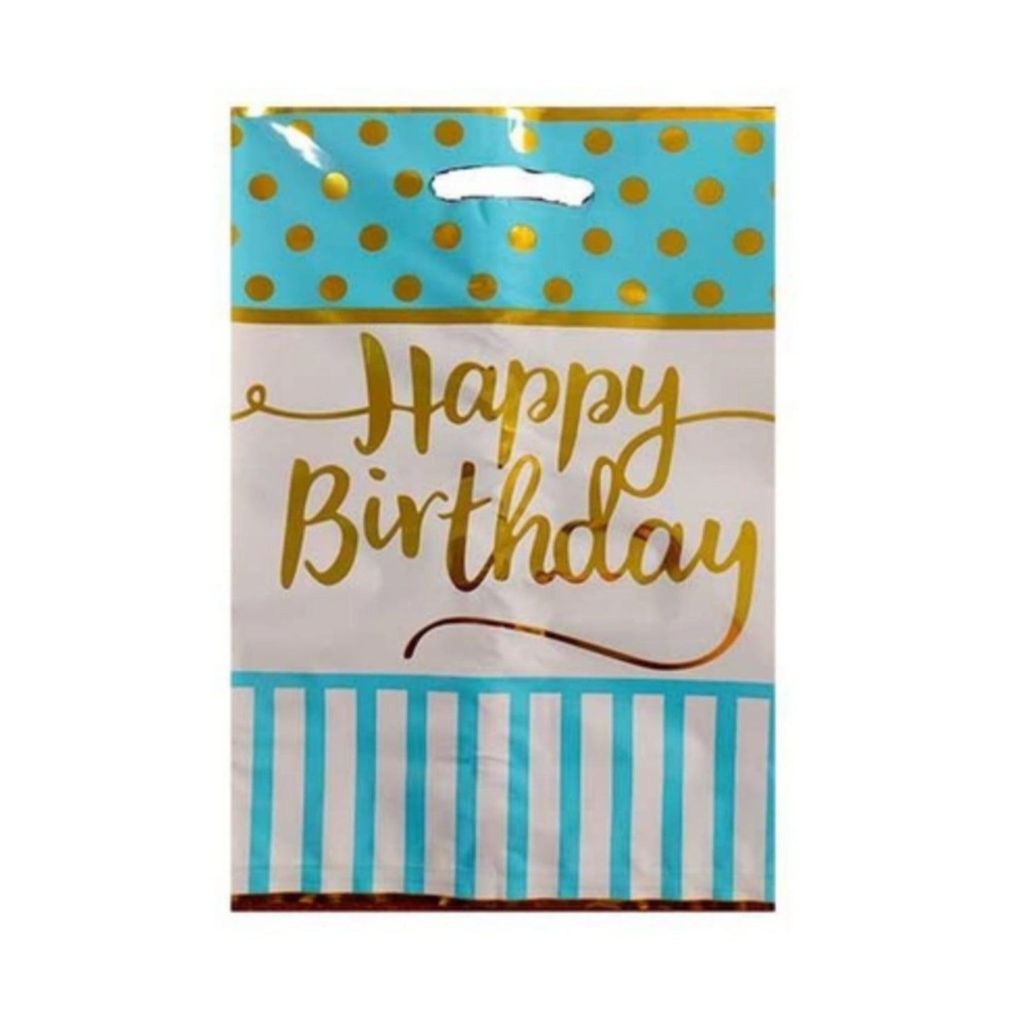 HBD Loot Bag Polka Blue & Pink-10PC