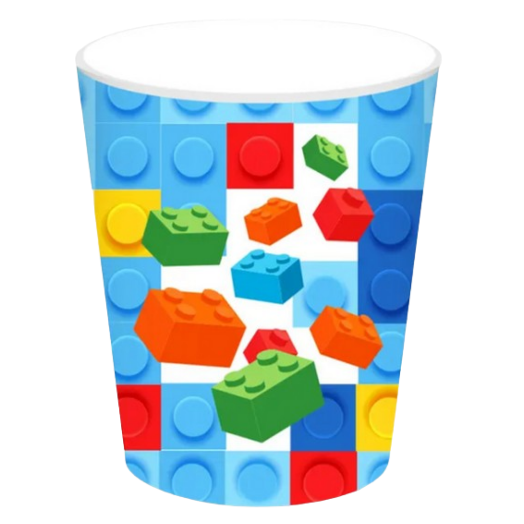 LEGO Theme Paper Cups-Pack of 8 9oz