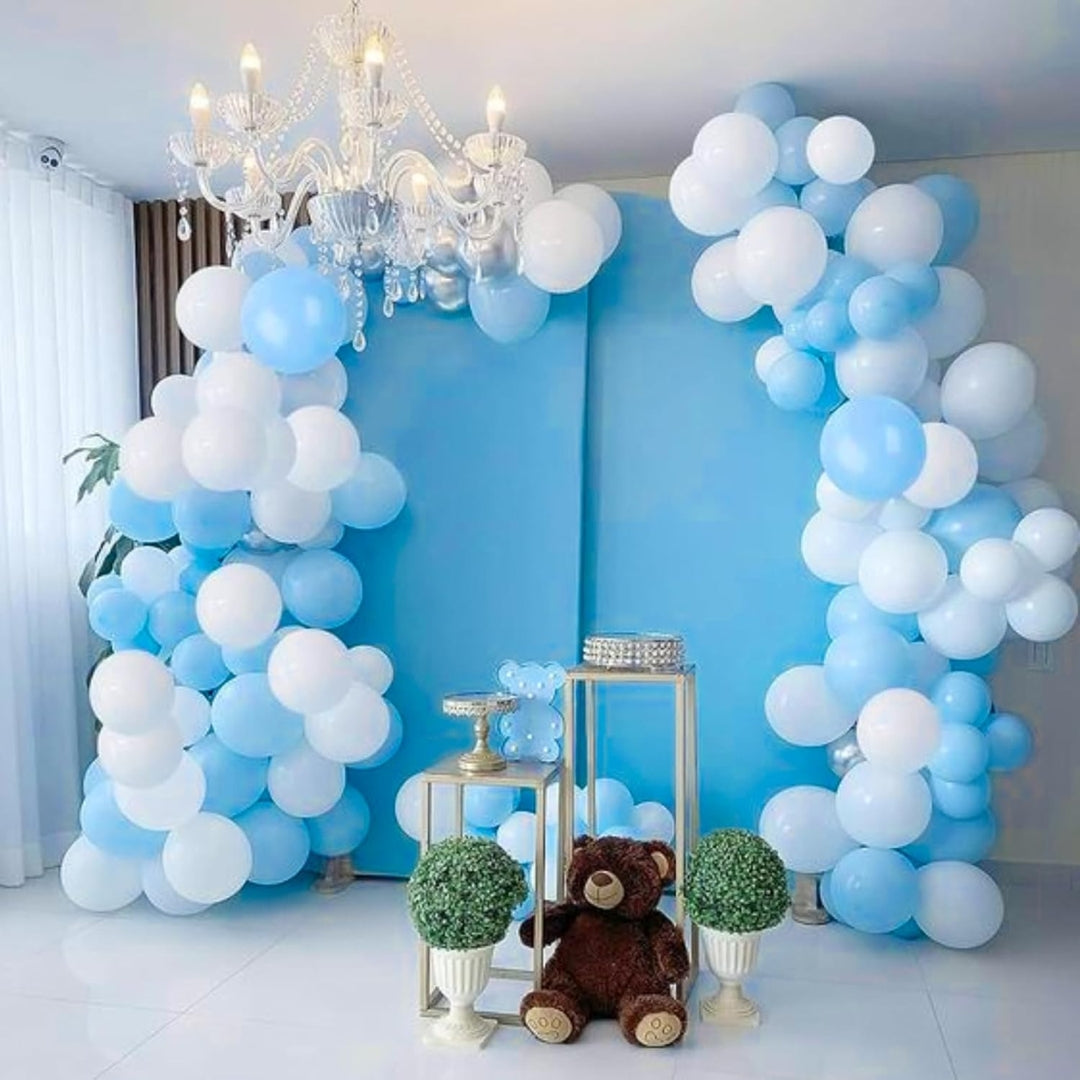 Sky Blue Latex/Rubber Balloons - Helium Quality - 12 inches - 20PC