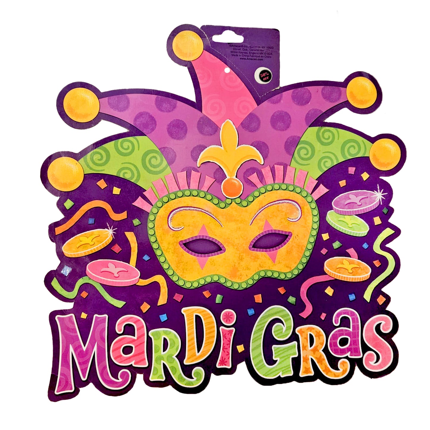 Masquerade/Mask Shaped Cutout for Wall / Glass Decoration - 1PC