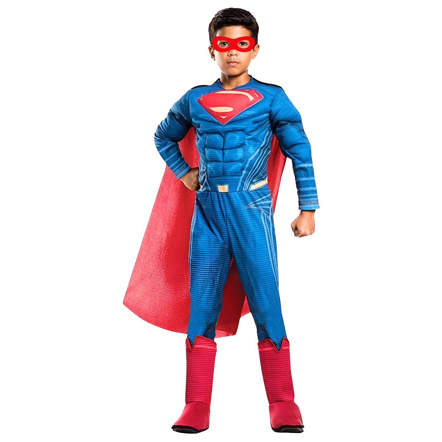 Deluxe Superman Muscular Costume w/Cape and Mask for Kids