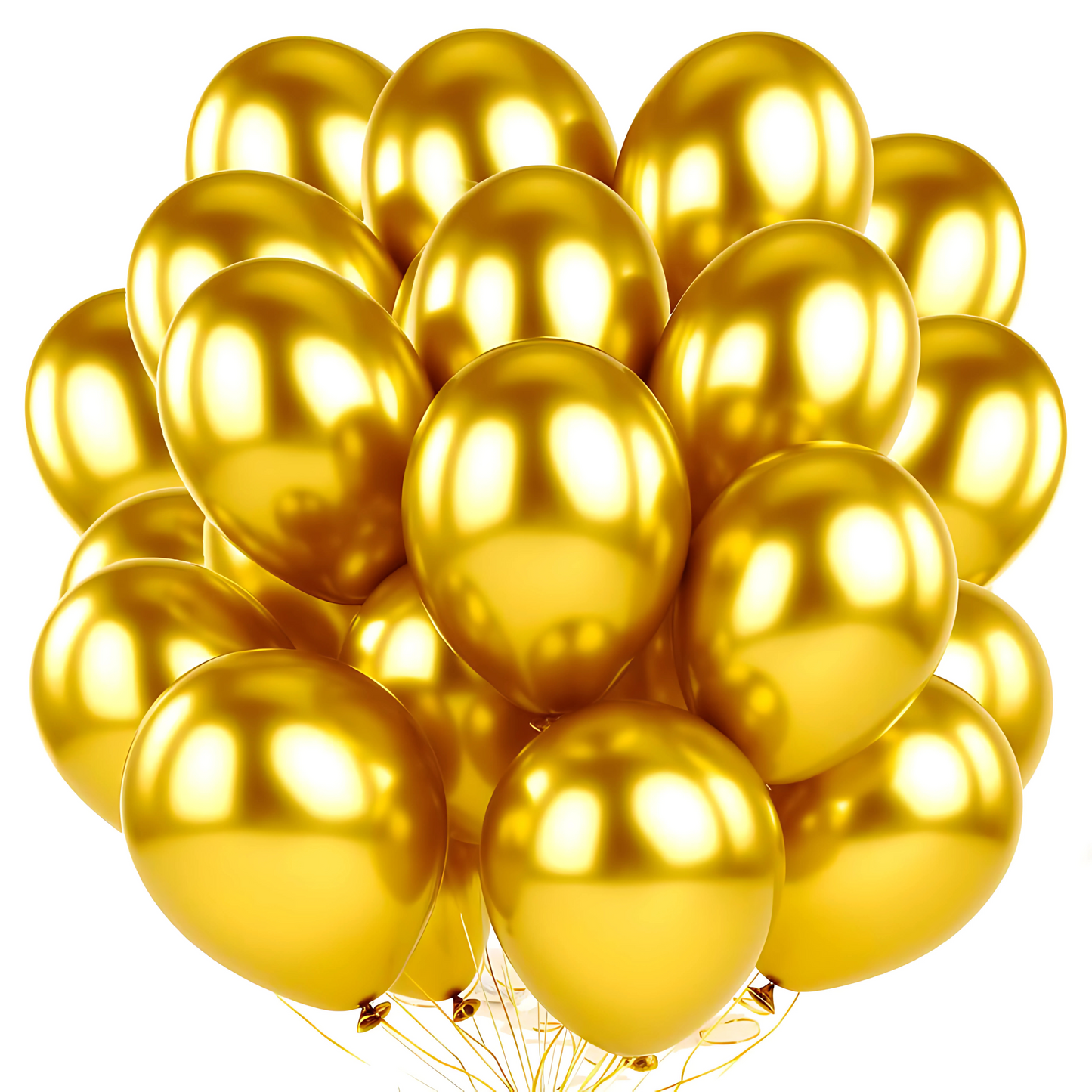 Gold Chrome Balloon - 10 inches - 50PC