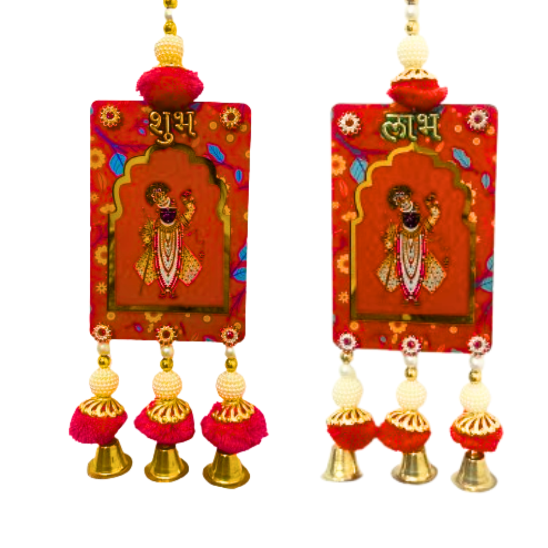 Beautiful Shubh Labh Hangings for Diwali Decoration-Pack of 2