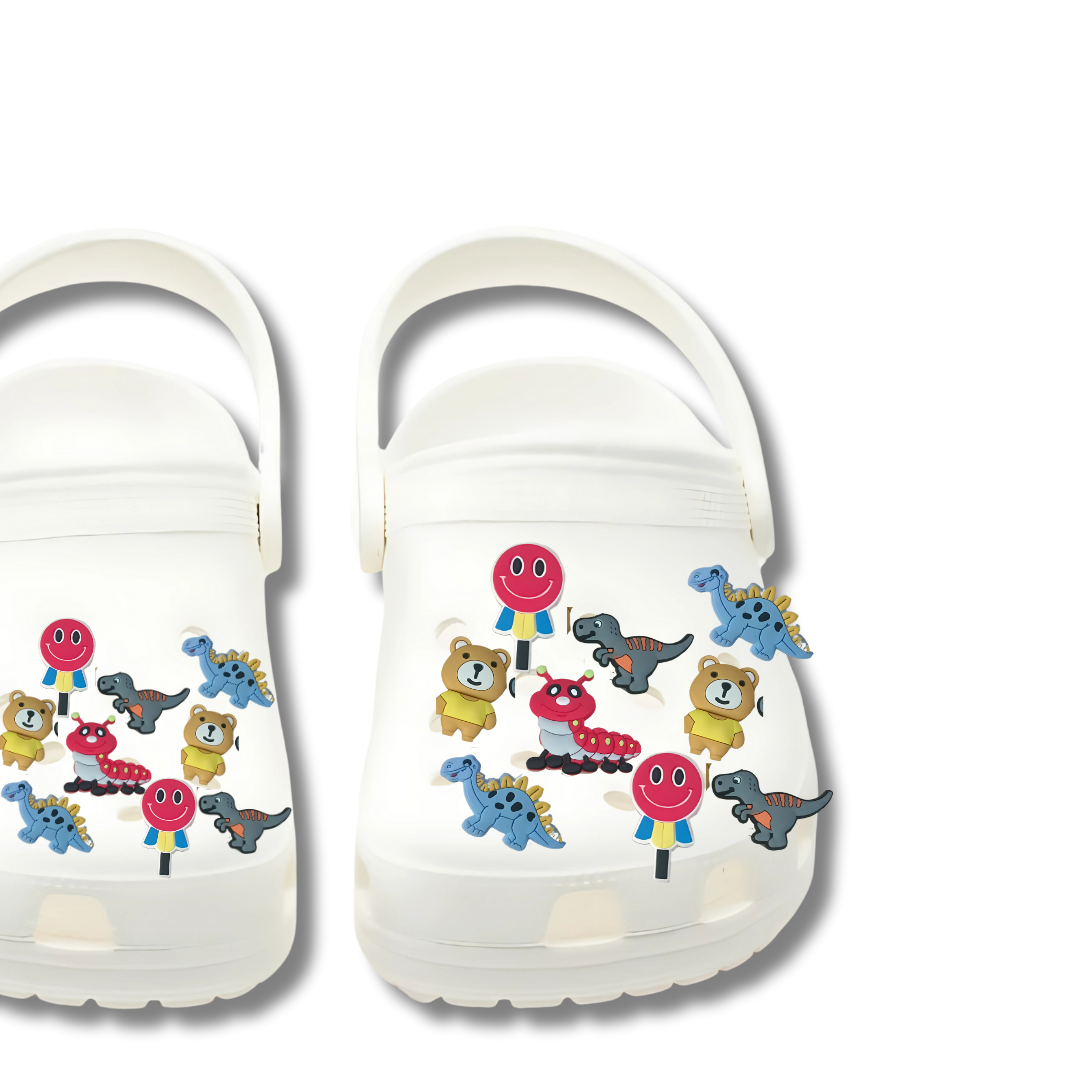 Jungle Animal Shoe Charms Set - 10 PC