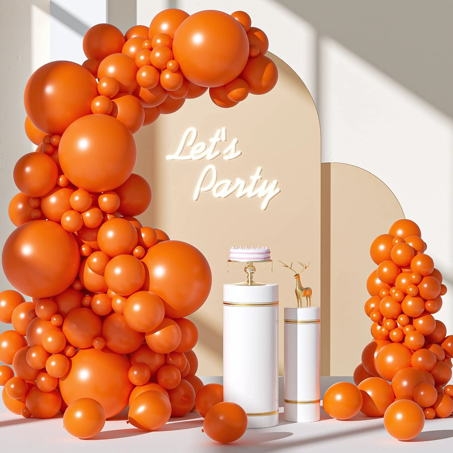Orange Latex Balloons 10" - Pack of 50 PC