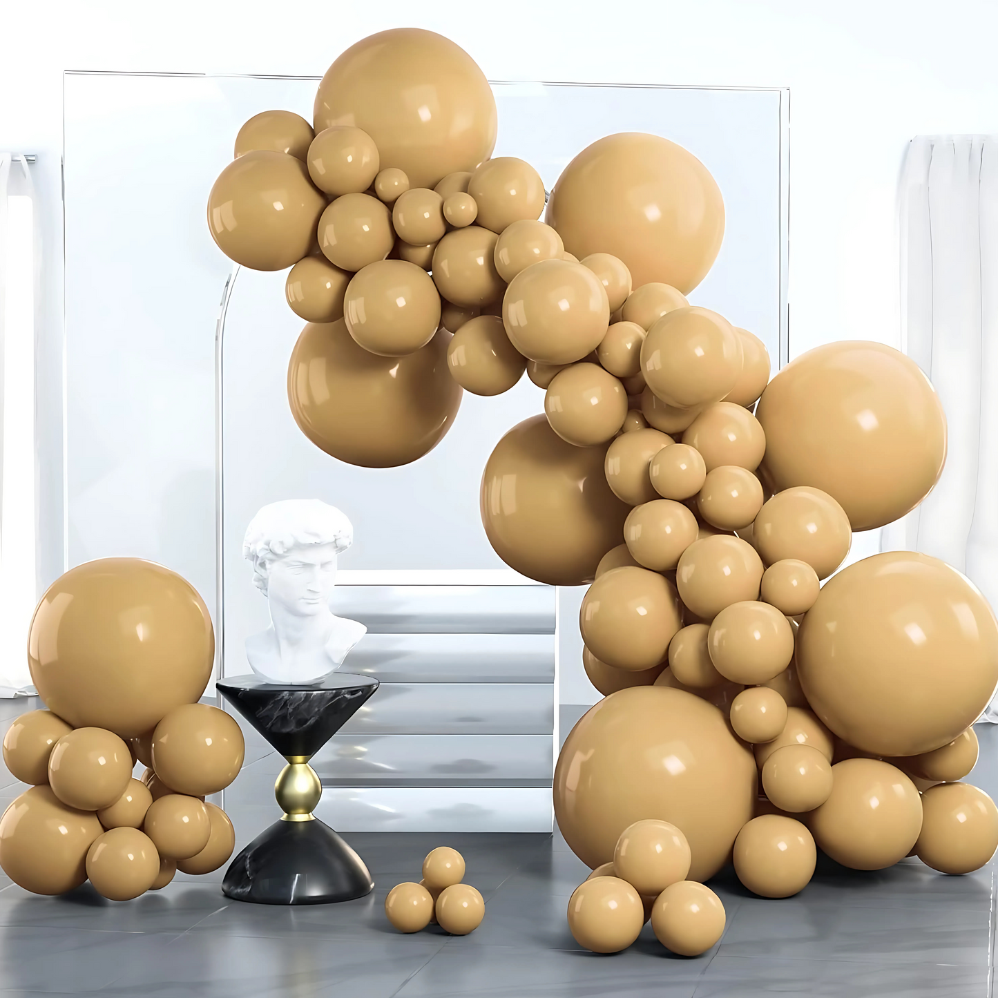 Coffee Brown Color Latex Balloons 10" - 20PC