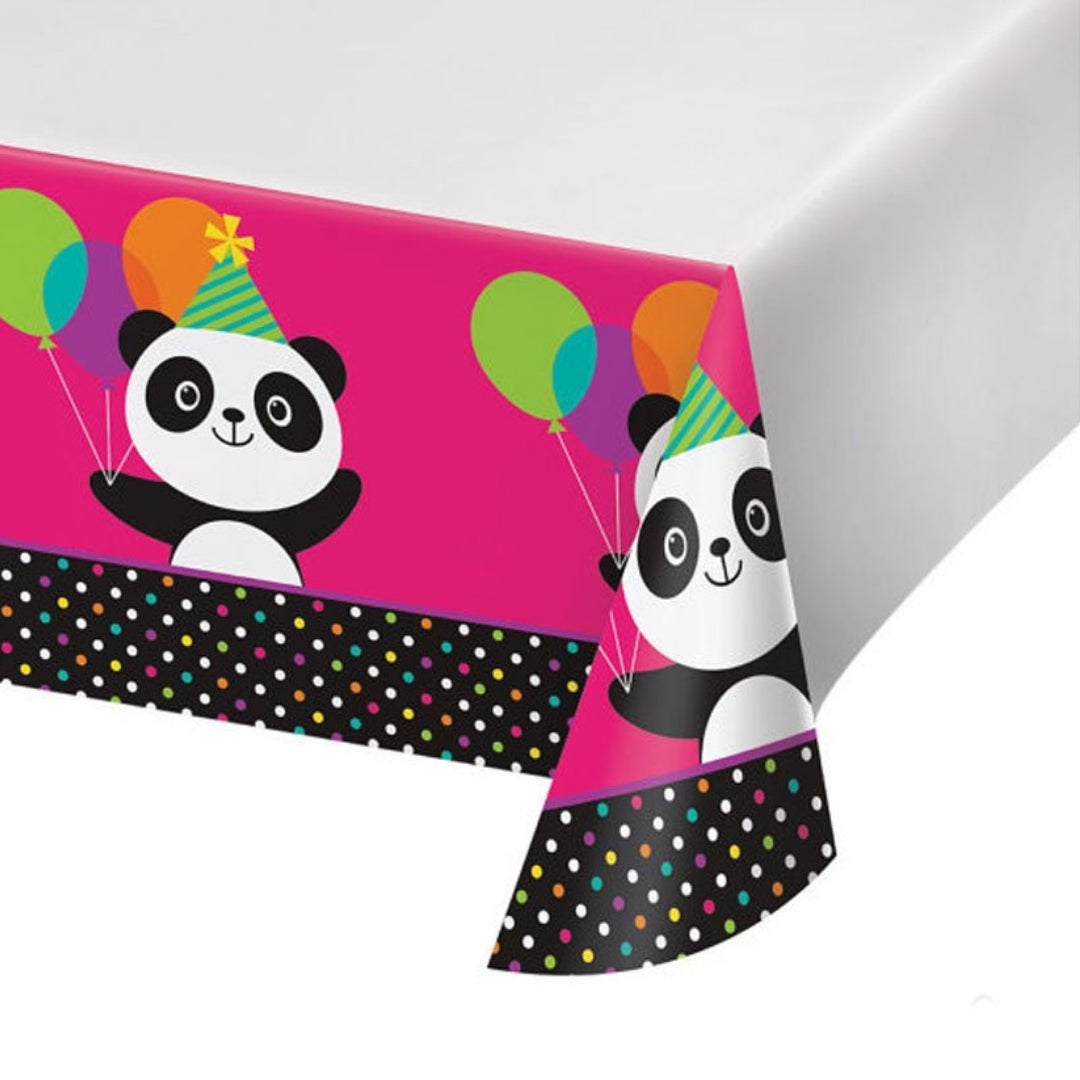 Panda Theme Tablecover for Party Decor - 54 inches X102 inches - 1PC