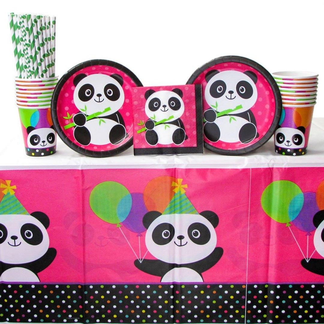 Panda Theme Tablecover for Party Decor - 54 inches X102 inches - 1PC