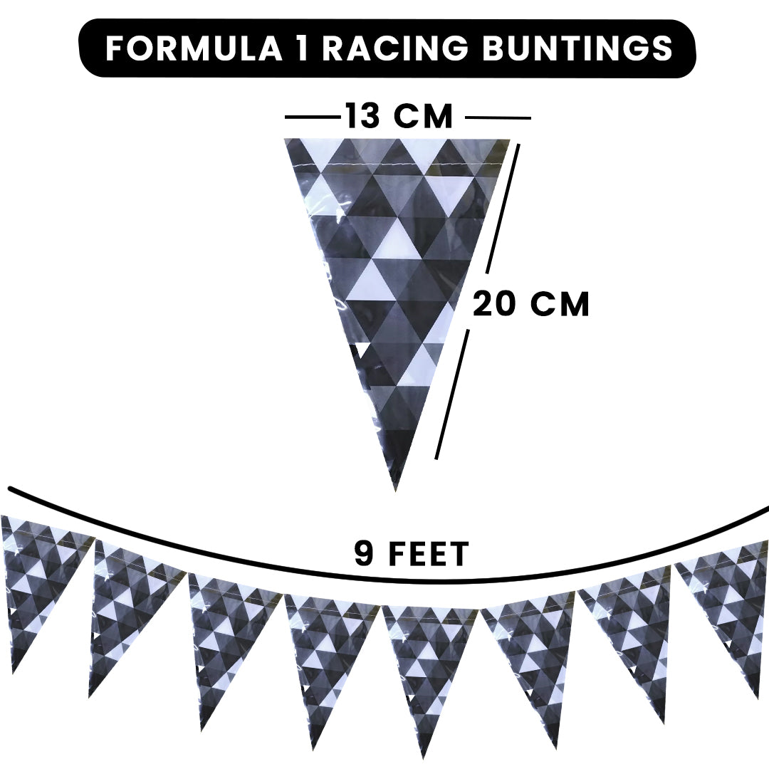 Chequered Buntings in Fractal Design - 9FT - 1PC