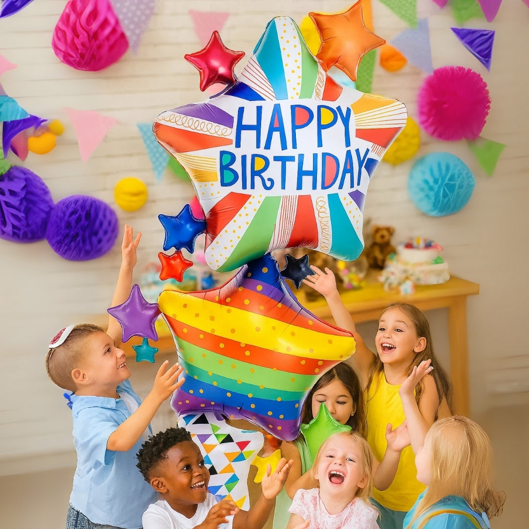 Happy Birthday Multi Layered Giant Balloon - 67 inches - Air Filled - 1PC