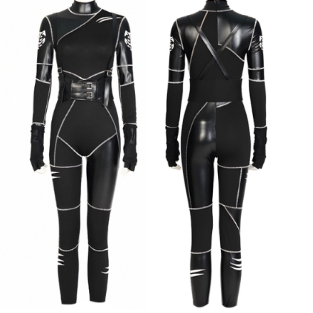Anime Cat Jumpsuit Cosplay Costume - Size M - Bust - 34 inches