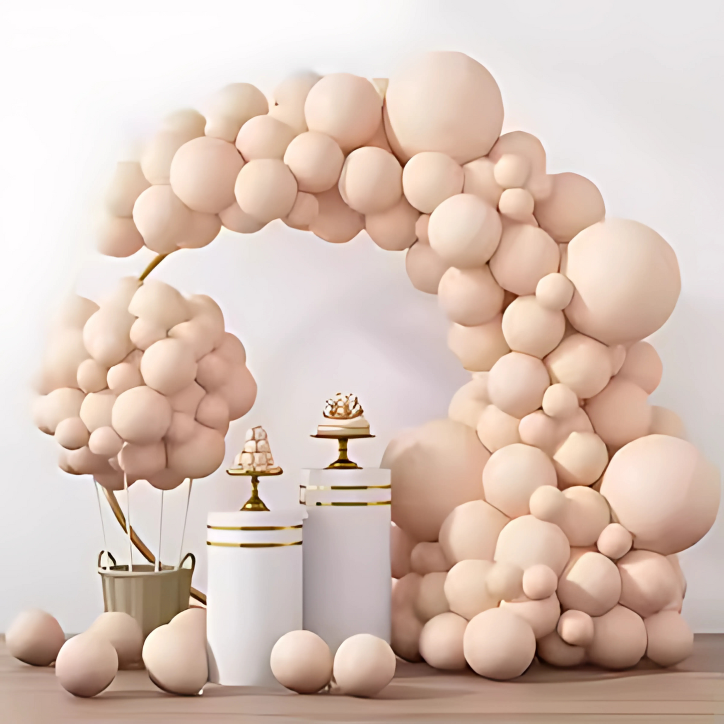 Apricot Beige / Skin Color Latex / Rubber Balloon - 10 inches - 20PC