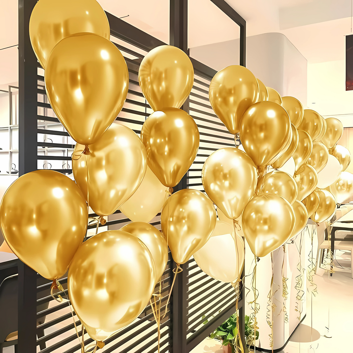 Gold Chrome Balloon - 10 inches - 50PC