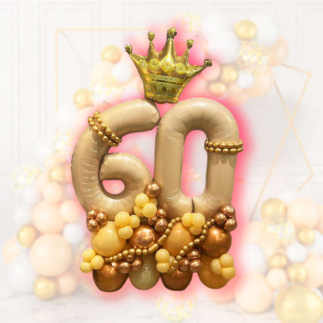 60th Birthday Ballon Bouquet