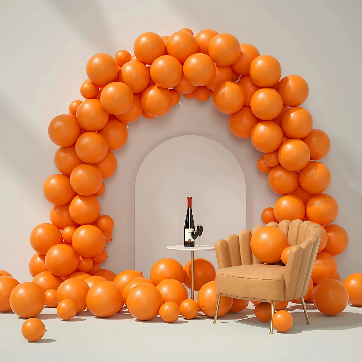 Orange Latex Balloons 10" - Pack of 50 PC