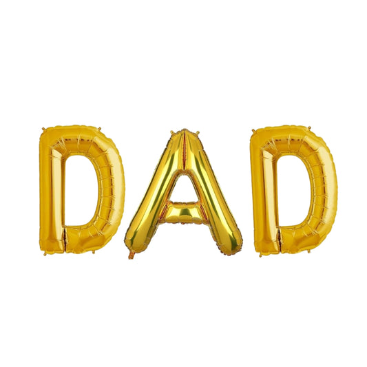DAD Foil Reusable Balloon - Helium Quality - 40 inches - 3PC SET
