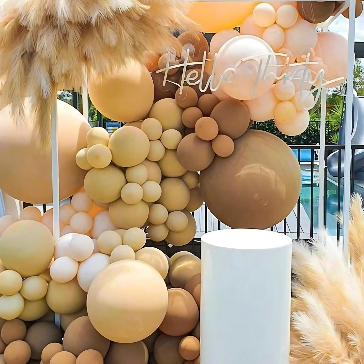 Coffee Brown Color Latex Balloons 10" - 20PC