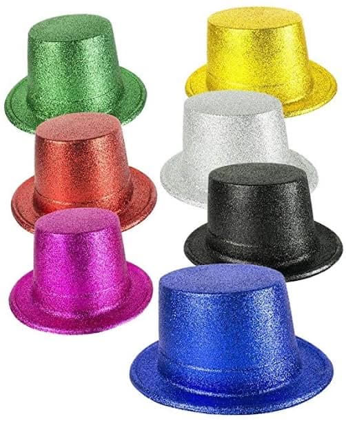Glitter Top Hat Lrg. Blue