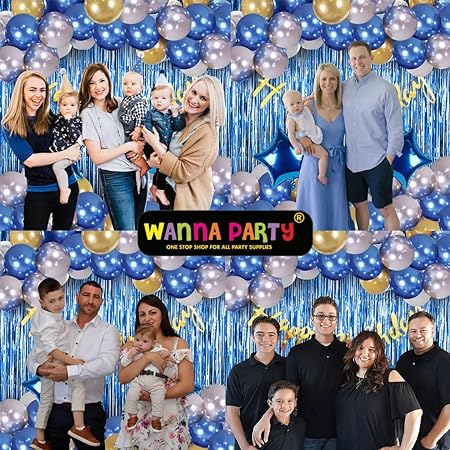 Wanna Party Birthday Decoration Items for Boys- 44 Pcs