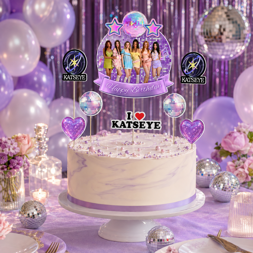 Katseye Inspired Cake Toppers
