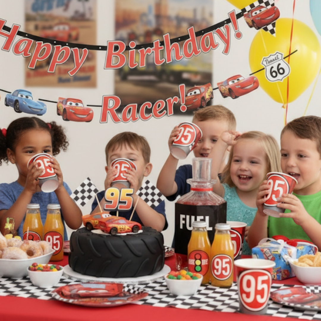 Car Racing Theme Paper C - 250ML - 8 PC