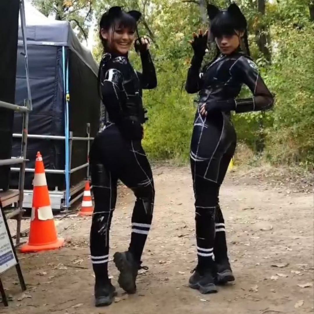 Anime Cat Jumpsuit Cosplay Costume - Size S - Bust - 32 inches