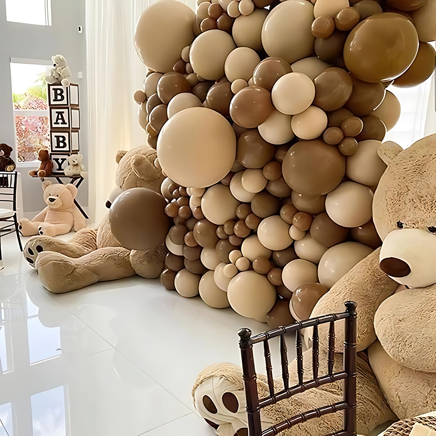 Coffee Brown Color Latex Balloons 10" - 20PC