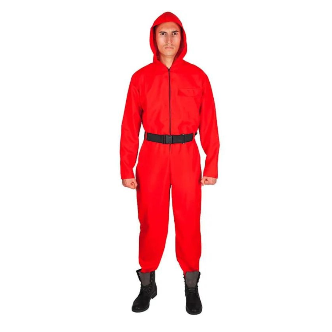 Squid Game Costume with Gloves and Belt for Young Adults - Age 12 to 18