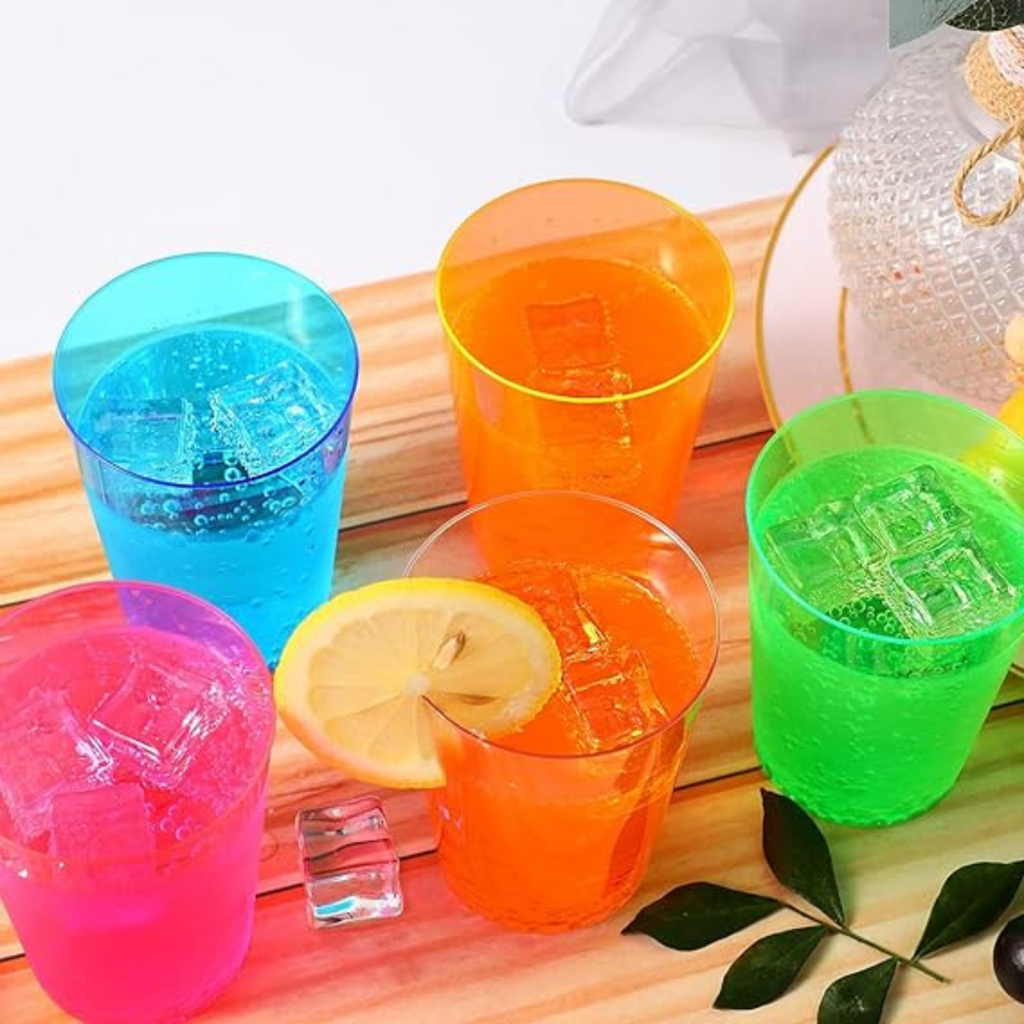 Neon Pink Shot Glasses Party Combo - 10PC