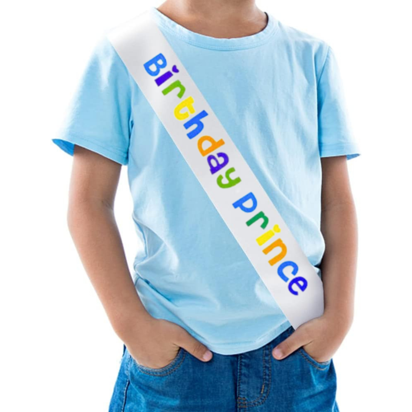 Blue Happy Birthday Conical Hat & Sash Combo for Boys - Set of 2