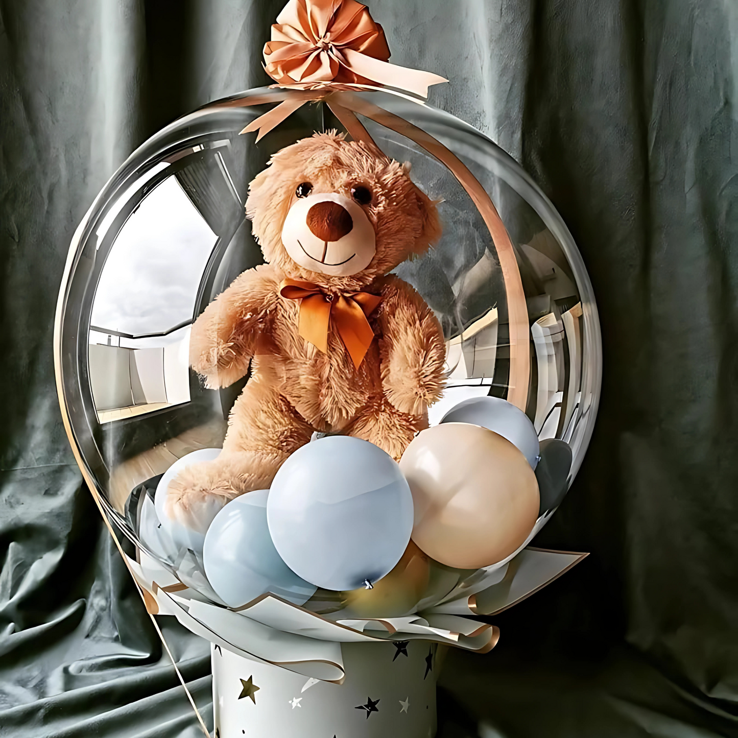 18" Transparent Stuffling Balloon for Balloon Stuffing or Clear Transparent Helium Balloons - 1PC