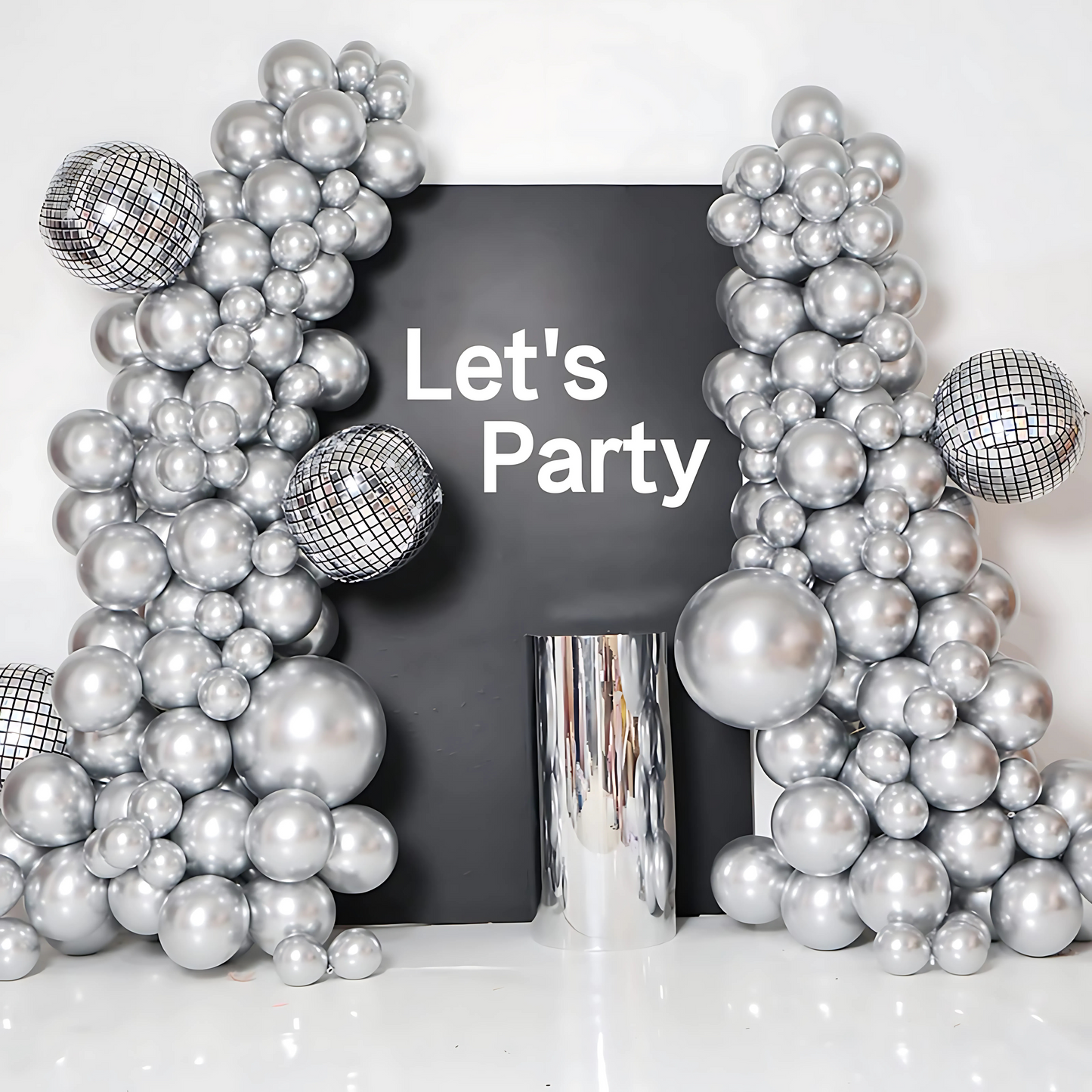 Silver Chrome Balloon - 9 inches - 50PC