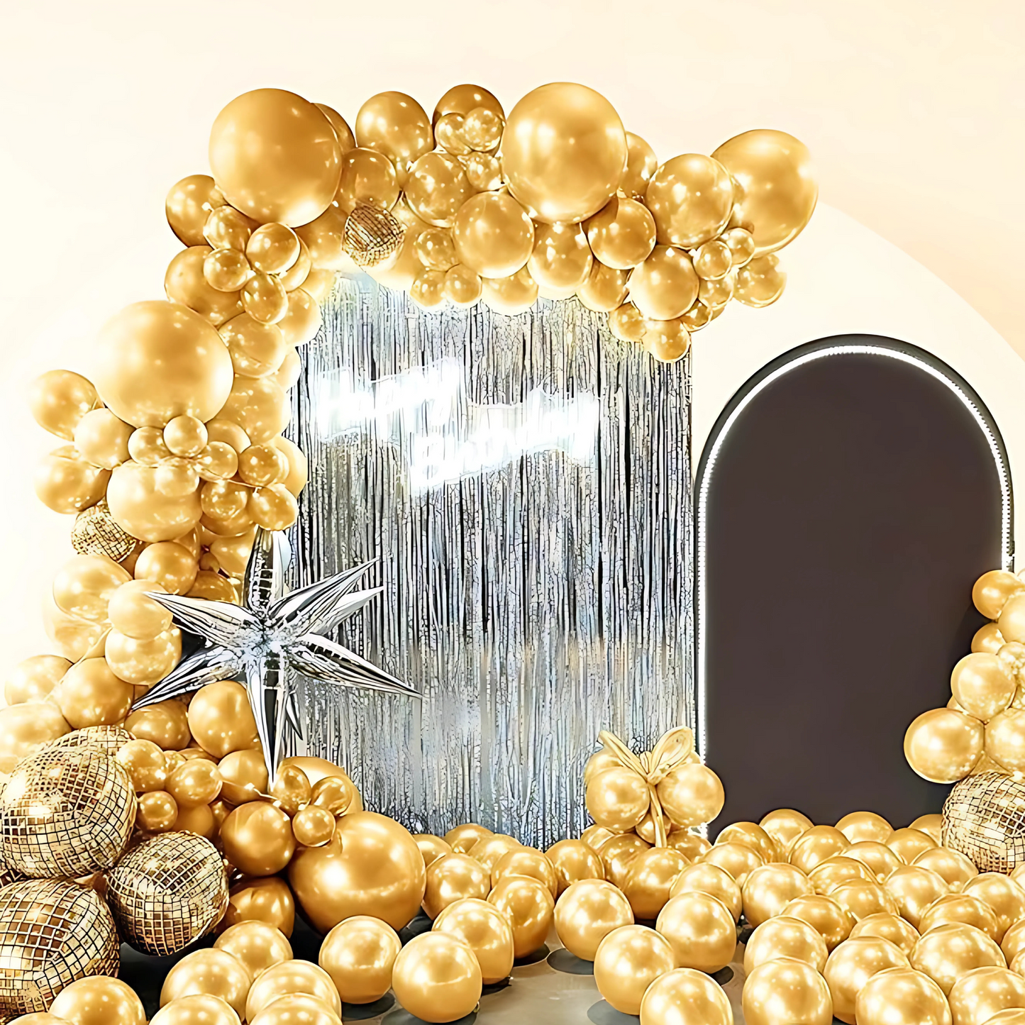 Gold Chrome Balloon - 10 inches - 50PC