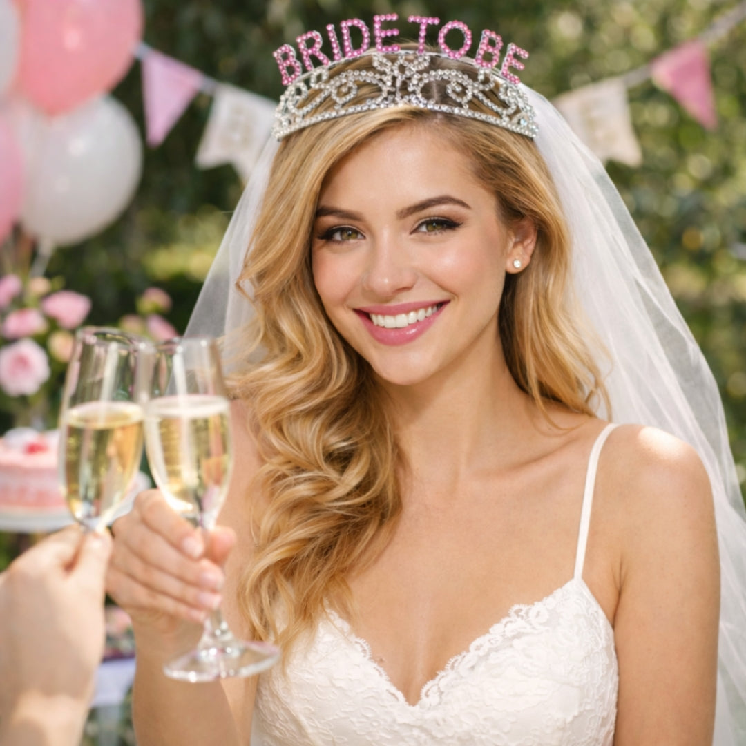 Bride To Be Metal Tiara -1PC - Wanna Party - alternate view