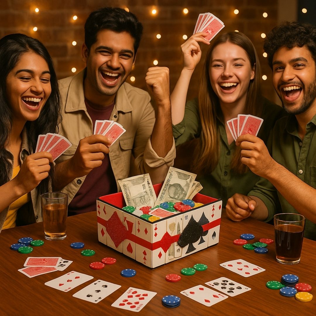 Card Party Boot Bowl or Table Decor Centepriece - Size - 10 inches - 1PC