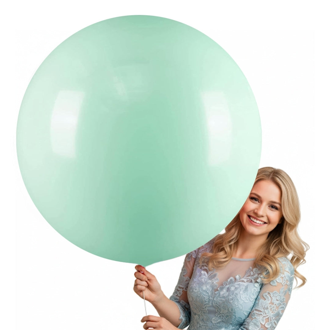 Macaron Sea Green bladder Latex/ Rubber Balloon - Helium Quality - 36 inches - 1PC