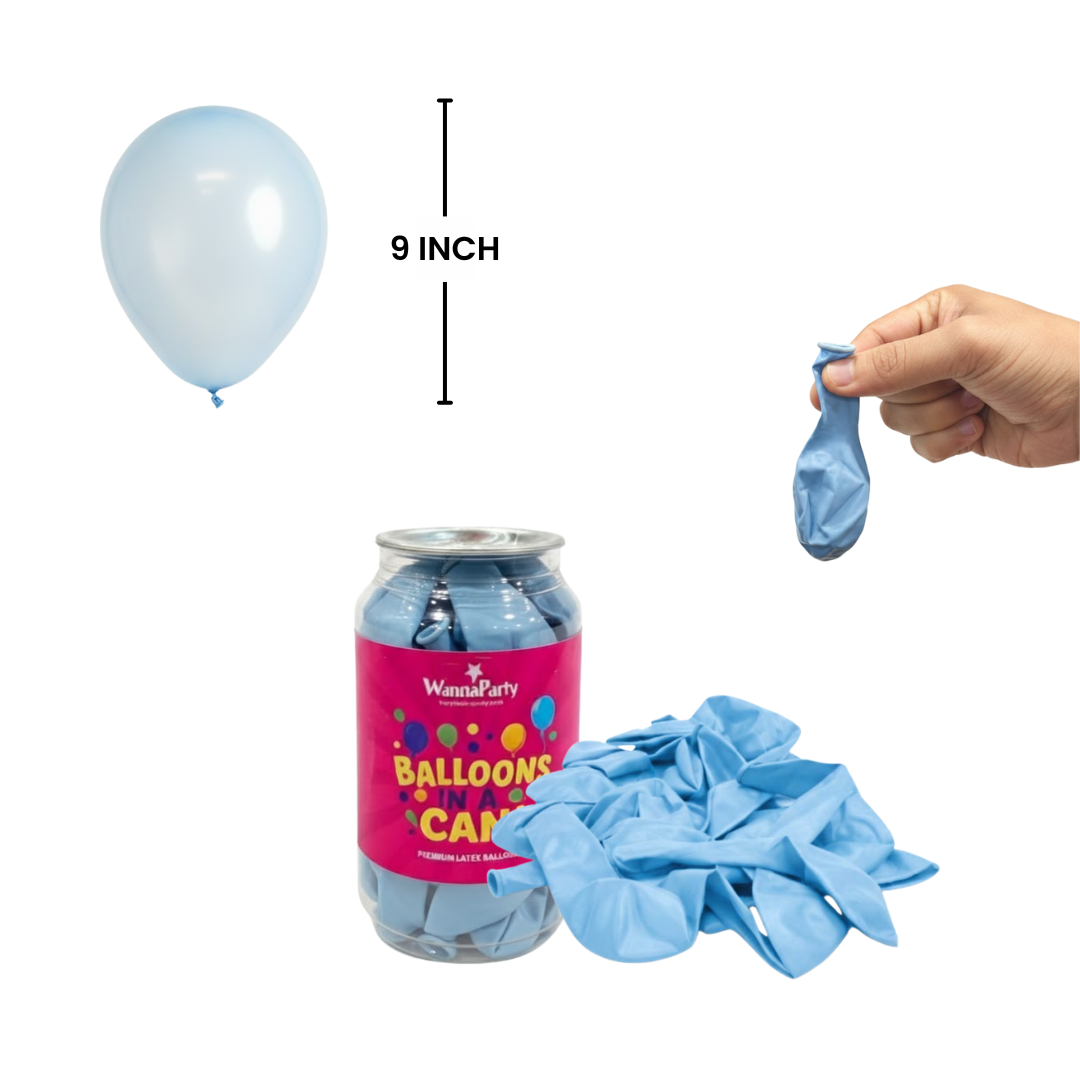 Light Blue Latex Balloons 10" - 20PC