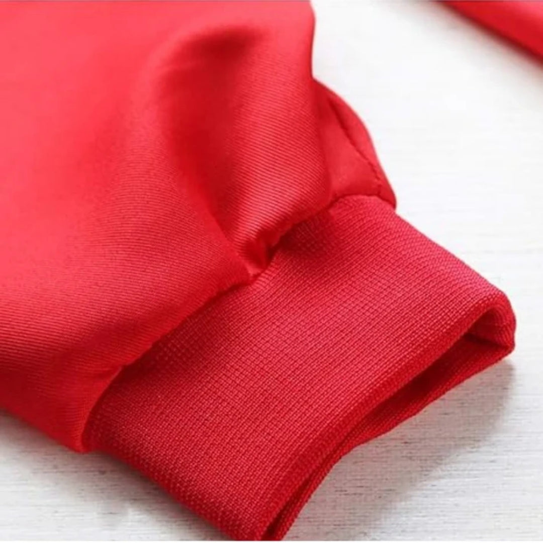 Money Heist Red Zipper Costume for Adults - 1PC