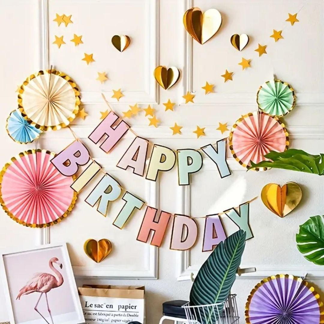 HBD Pastel - Macaron Color Banners