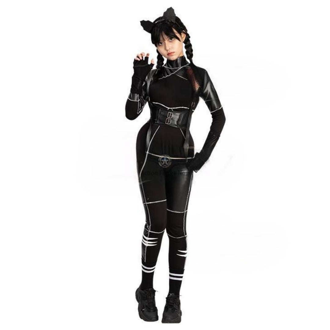 Anime Cat Jumpsuit Cosplay Costume - Size S - Bust - 32 inches