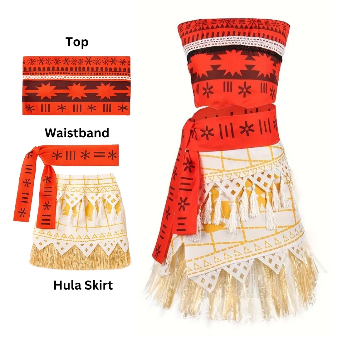 Moana Costume Large - Age 5 to 7 Years