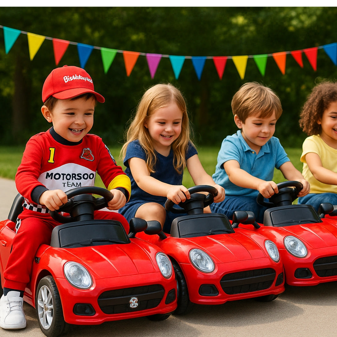 F1 Car Racing Kids Costume with Cap - Age 7 to 9 Years
