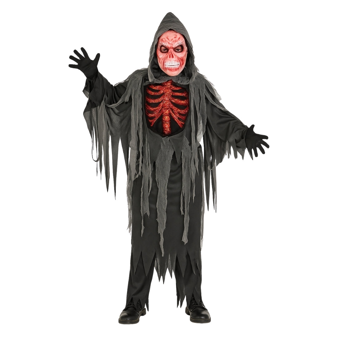 The Spooky Smoldering Reaper Horror Costume - Size S - Age 3 to 5 Years