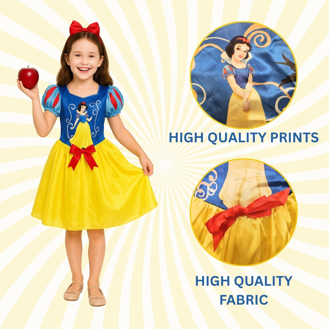 Snow White Costume - Size XL - Age 10 to 12 Years