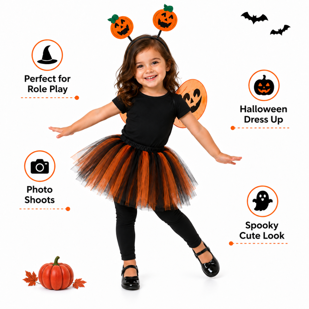 Pumpkin Tutu Dress 3PC Set