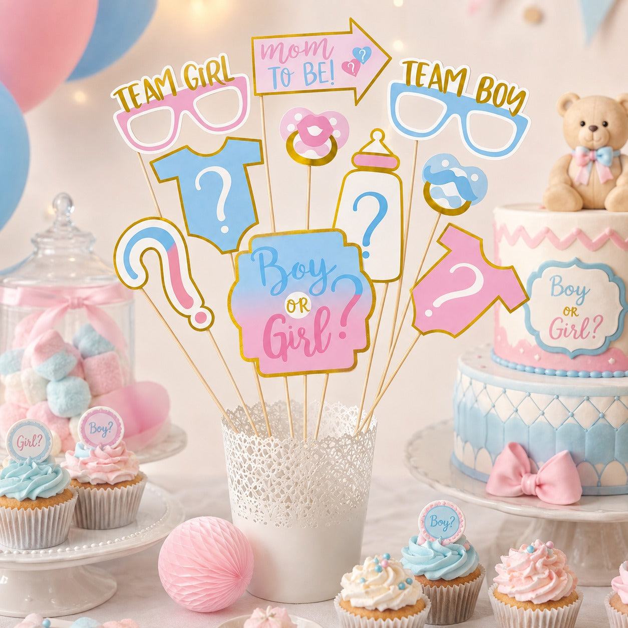 Baby Shower Photo Props - 10PC