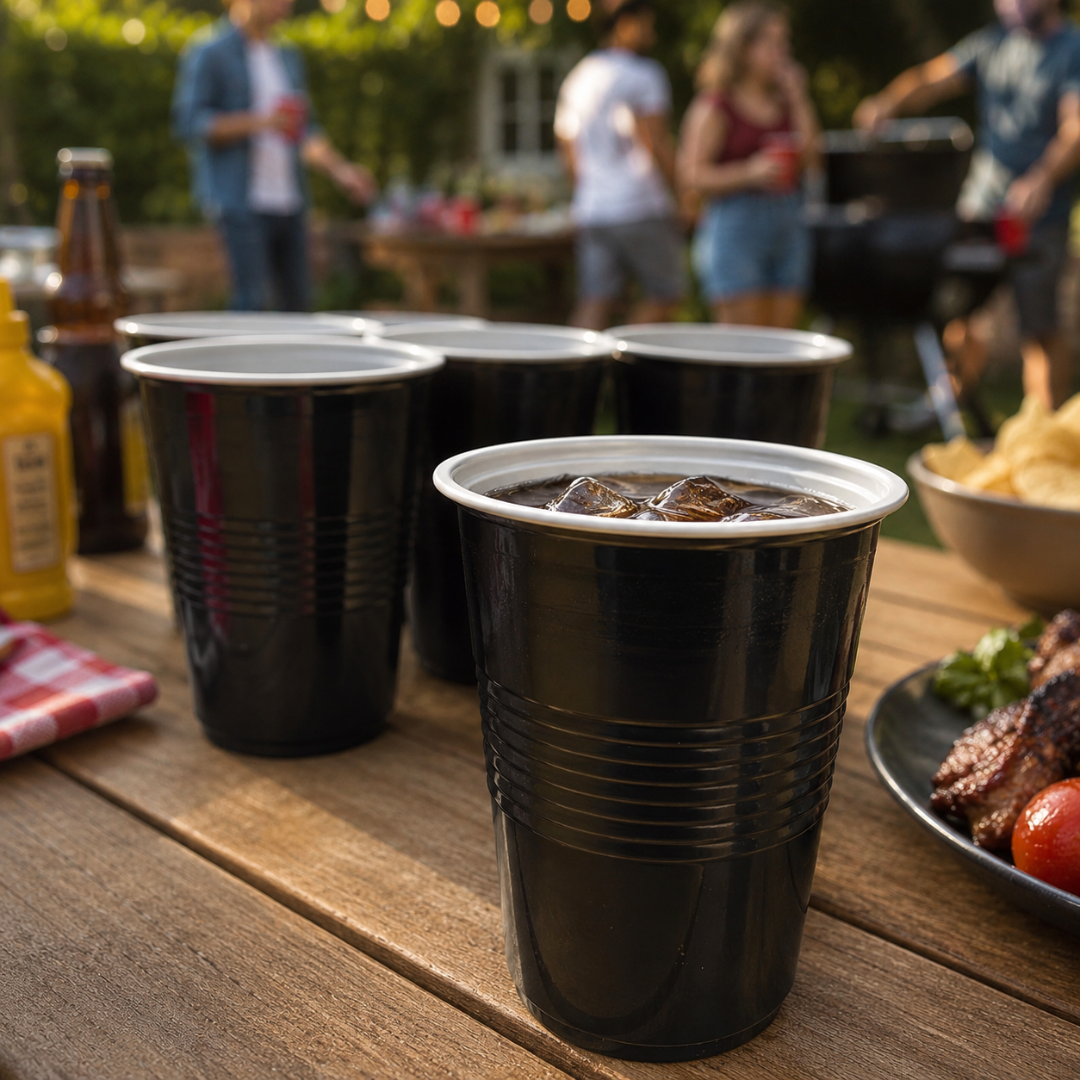 Black Beer Pong Cups - 20PC