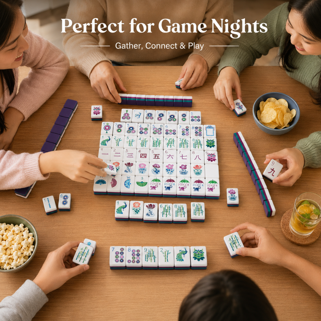 Mahjong Set - Mulberry Tiles - 4 Layers - 160 Tiles