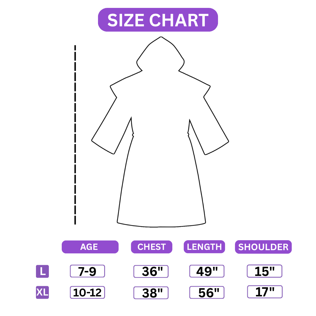 Black Priest Costume - Size XL - Age 10 to 12